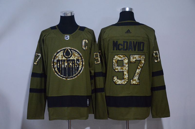 Men 2017 NHL Edmonton Oilers #97 McDavid green  Adidas jersey